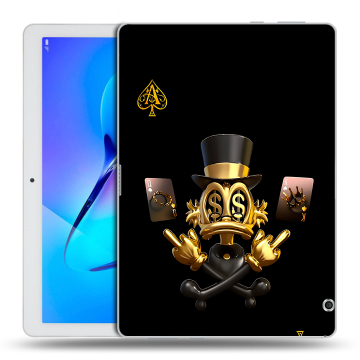 Силиконовый чехол на Huawei MediaPad T3 10 с принтом Золотой скрудж макдак