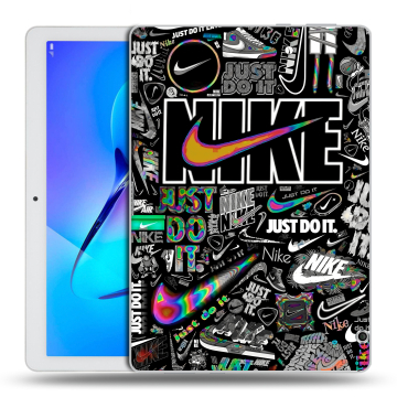 Силиконовый чехол на Huawei MediaPad T3 10 с принтом Найк