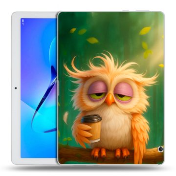 Силиконовый чехол на Huawei MediaPad T3 10 с принтом сова Силиконовый чехол на Huawei MediaPad T3 10 с принтом сова