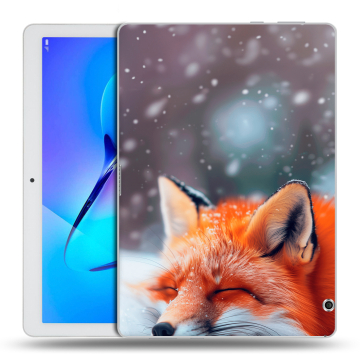 Силиконовый чехол на Huawei MediaPad T3 10 с принтом лиса Силиконовый чехол на Huawei MediaPad T3 10 с принтом лиса