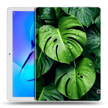 Силиконовый чехол на Huawei MediaPad T3 10 с принтом Листья Силиконовый чехол на Huawei MediaPad T3 10 с принтом Листья