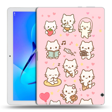 Силиконовый чехол на Huawei MediaPad T3 10 с принтом Hello Kitty Хелоу Кити Силиконовый чехол на Huawei MediaPad T3 10 с принтом Hello Kitty Хелоу Кити