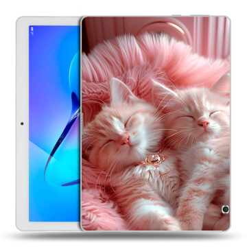 Силиконовый чехол на Huawei MediaPad T3 10 с принтом котята котики