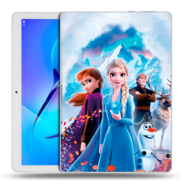 Силиконовый чехол на Huawei MediaPad T3 10 с принтом Холодное сердце Frozen Силиконовый чехол на Huawei MediaPad T3 10 с принтом Холодное сердце Frozen
