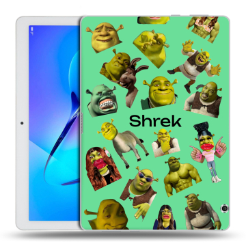 Силиконовый чехол на Huawei MediaPad T3 10 с принтом Шрек Shrek