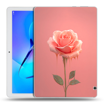 Силиконовый чехол на Huawei MediaPad T3 10 с принтом Розовая роза