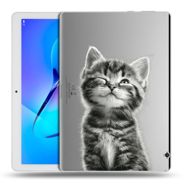 Силиконовый чехол на Huawei MediaPad T3 10 с принтом Котенок Силиконовый чехол на Huawei MediaPad T3 10 с принтом Котенок