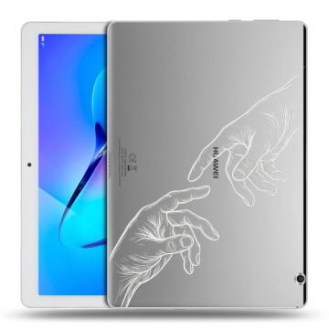 Силиконовый чехол на Huawei MediaPad T3 10 с принтом Сотворение мира
