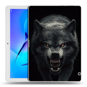 Силиконовый чехол на Huawei MediaPad T3 10 с принтом Волк Силиконовый чехол на Huawei MediaPad T3 10 с принтом Волк