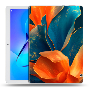 Силиконовый чехол на Huawei MediaPad T3 10 с принтом Цветы