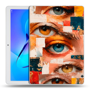 Силиконовый чехол на Huawei MediaPad T3 10 с принтом Модный принт
