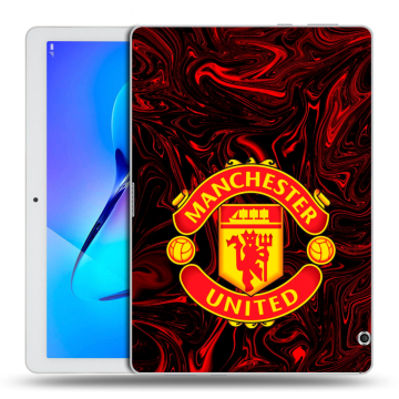 Силиконовый чехол на Huawei MediaPad T3 10 с принтом Manchester United