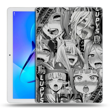 Силиконовый чехол на Huawei MediaPad T3 10 с принтом Ahegao Ахегао Аниме