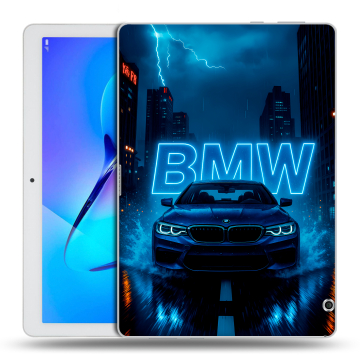 Силиконовый чехол на Huawei MediaPad T3 10 с принтом BMW БМВ Силиконовый чехол на Huawei MediaPad T3 10 с принтом BMW БМВ