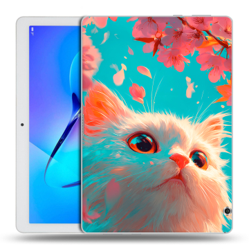 Силиконовый чехол на Huawei MediaPad T3 10 с принтом Красивый кот