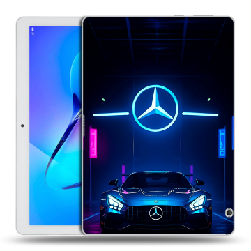 Силиконовый чехол на Huawei MediaPad T3 10 с принтом Mercedes Мерседес Силиконовый чехол на Huawei MediaPad T3 10 с принтом Mercedes Мерседес