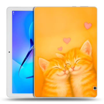 Силиконовый чехол на Huawei MediaPad T3 10 с принтом Милые котята Силиконовый чехол на Huawei MediaPad T3 10 с принтом Милые котята