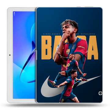 Силиконовый чехол на Huawei MediaPad T3 10 с принтом Барселона Barca Yamal Силиконовый чехол на Huawei MediaPad T3 10 с принтом Барселона Barca Yamal