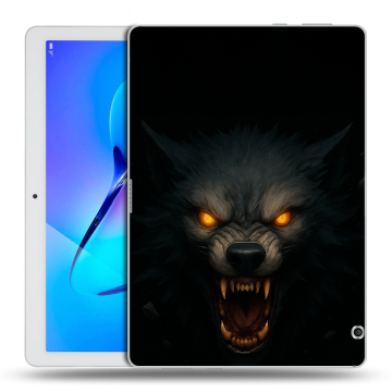 Силиконовый чехол на Huawei MediaPad T3 10 с принтом Волк
