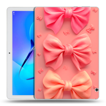 Силиконовый чехол на Huawei MediaPad T3 10 с принтом Розовые бантики Силиконовый чехол на Huawei MediaPad T3 10 с принтом Розовые бантики