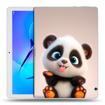 Силиконовый чехол на Huawei MediaPad T3 10 с принтом милая панда Силиконовый чехол на Huawei MediaPad T3 10 с принтом милая панда