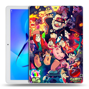 Силиконовый чехол на Huawei MediaPad T3 10 с принтом Gravity Falls Гравити Фолз Силиконовый чехол на Huawei MediaPad T3 10 с принтом Gravity Falls Гравити Фолз