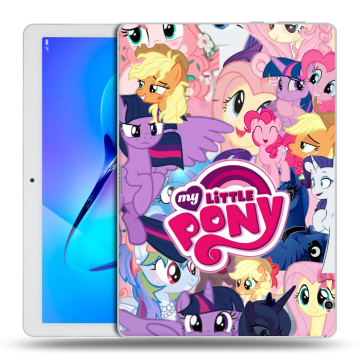 Силиконовый чехол на Huawei MediaPad T3 10 с принтом My little pony Дружба чудо
