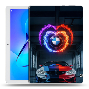 Силиконовый чехол на Huawei MediaPad T3 10 с принтом BMW БМВ Силиконовый чехол на Huawei MediaPad T3 10 с принтом BMW БМВ