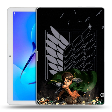 Силиконовый чехол на Huawei MediaPad T3 10 с принтом Атака титанов Силиконовый чехол на Huawei MediaPad T3 10 с принтом Атака титанов