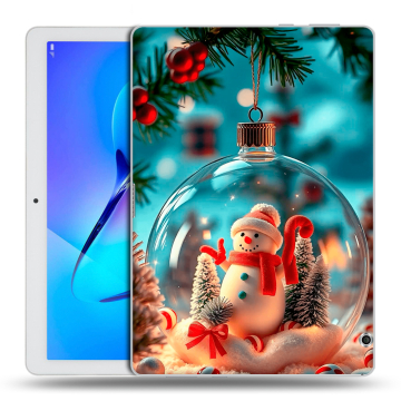 Силиконовый чехол на Huawei MediaPad T3 10 с принтом Новый год