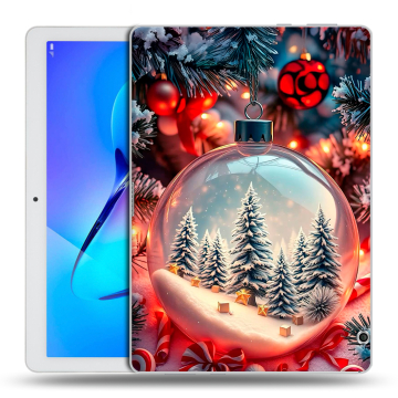 Силиконовый чехол на Huawei MediaPad T3 10 с принтом Новый год