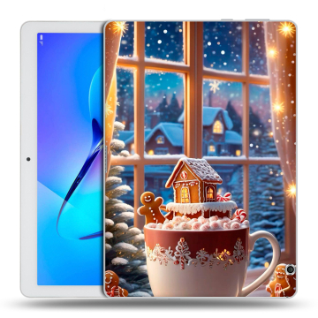 Силиконовый чехол на Huawei MediaPad T3 10 с принтом Новый год