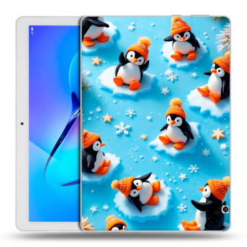 Силиконовый чехол на Huawei MediaPad T3 10 с принтом Новый год