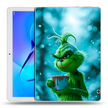 Силиконовый чехол на Huawei MediaPad T3 10 с принтом Новый год гринч