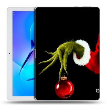 Силиконовый чехол на Huawei MediaPad T3 10 с принтом Новый год Гринч