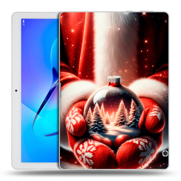 Силиконовый чехол на Huawei MediaPad T3 10 с принтом Новый год