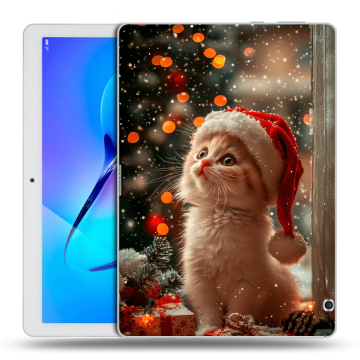 Силиконовый чехол на Huawei MediaPad T3 10 с принтом Новый год