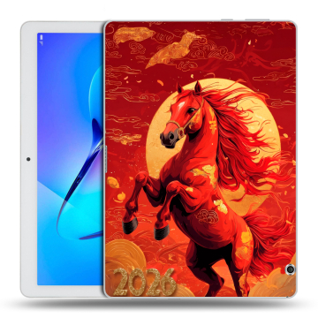 Силиконовый чехол на Huawei MediaPad T3 10 с принтом Новый год