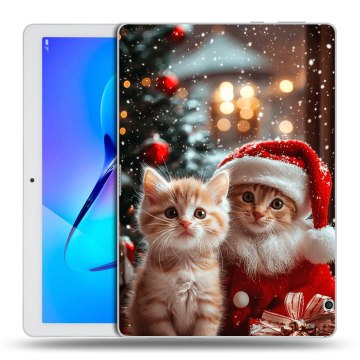 Силиконовый чехол на Huawei MediaPad T3 10 с принтом Новый год