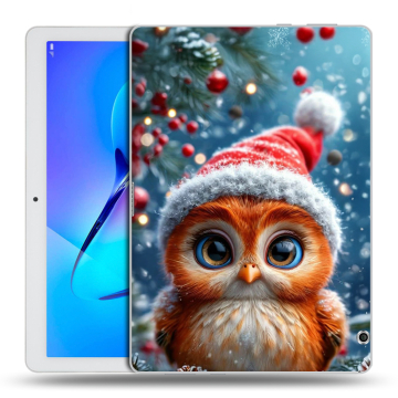 Силиконовый чехол на Huawei MediaPad T3 10 с принтом Новый год