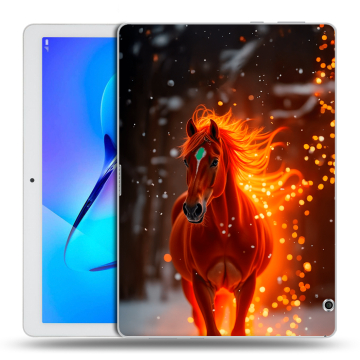 Силиконовый чехол на Huawei MediaPad T3 10 с принтом Новый год