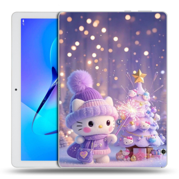 Силиконовый чехол на Huawei MediaPad T3 10 с принтом Новый год