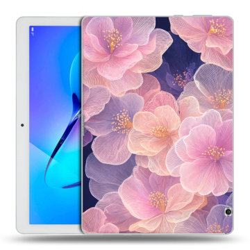 Силиконовый чехол на Huawei MediaPad T3 10 с принтом женский