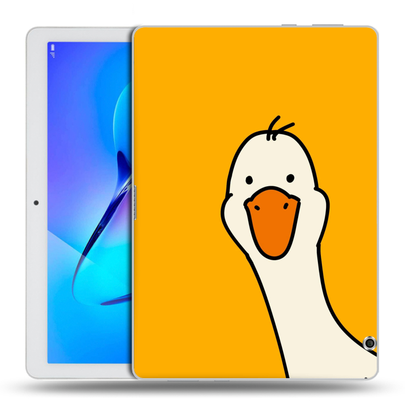 Силиконовый чехол на Huawei MediaPad T3 10 с принтом Утка Силиконовый чехол на Huawei MediaPad T3 10 с принтом Утка
