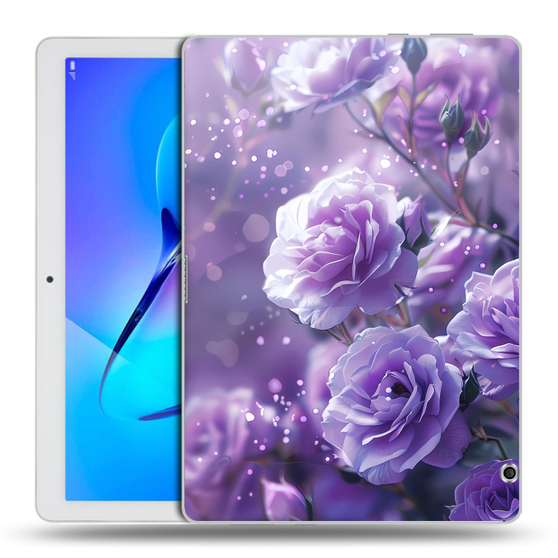 Силиконовый чехол на Huawei MediaPad T3 10 с принтом Розы цветы Силиконовый чехол на Huawei MediaPad T3 10 с принтом Розы цветы