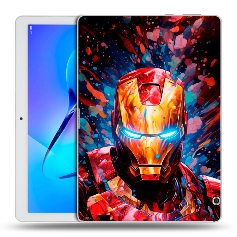 Силиконовый чехол на Huawei MediaPad T3 10 с принтом Железный человек Ironman Силиконовый чехол на Huawei MediaPad T3 10 с принтом Железный человек Ironman
