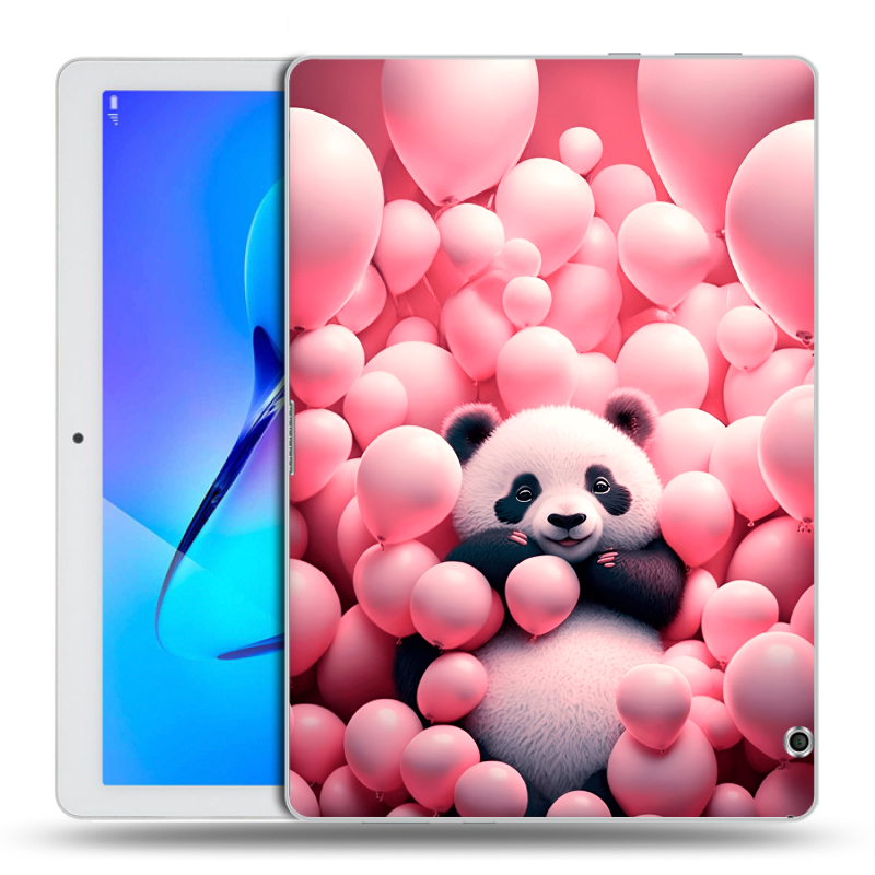 Силиконовый чехол на Huawei MediaPad T3 10 с принтом Панда Силиконовый чехол на Huawei MediaPad T3 10 с принтом Панда