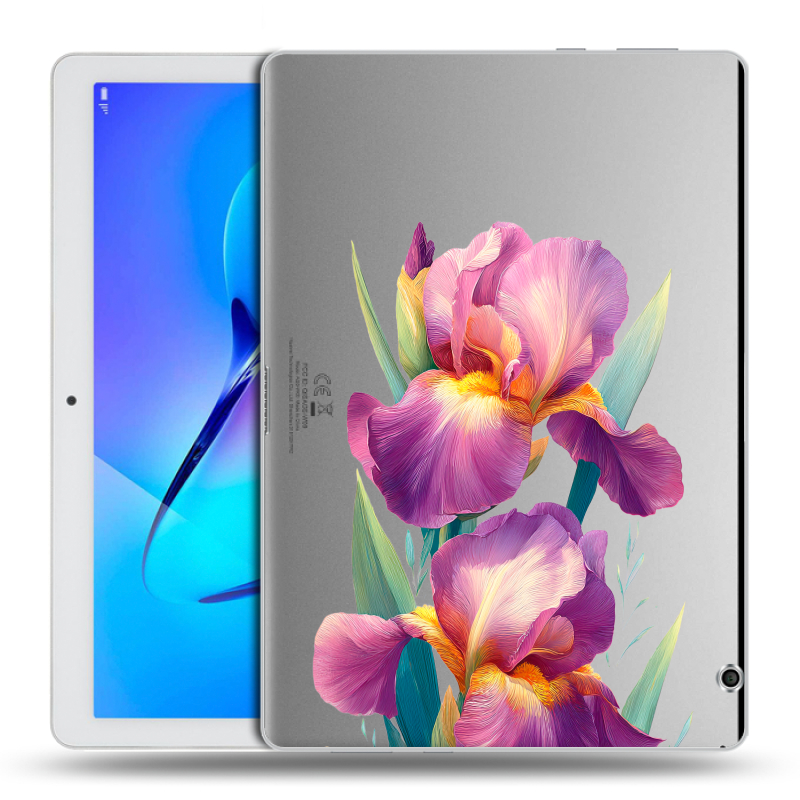 Силиконовый чехол на Huawei MediaPad T3 10 с принтом Цветы орхидеи Силиконовый чехол на Huawei MediaPad T3 10 с принтом Цветы орхидеи