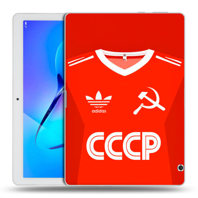 Силиконовый чехол на Huawei MediaPad T3 10 с принтом Флаг Герб СССР Силиконовый чехол на Huawei MediaPad T3 10 с принтом Флаг Герб СССР