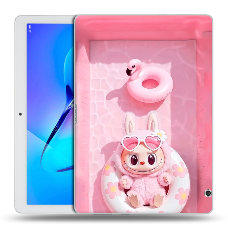 Силиконовый чехол на Huawei MediaPad T3 10 с принтом Labubu Лабубу Силиконовый чехол на Huawei MediaPad T3 10 с принтом Labubu Лабубу
